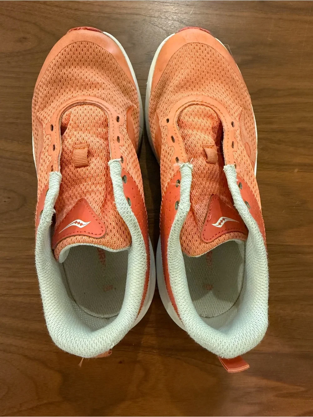 Girls Saucony Orange Athletic Shoes Sneakers Size 3.5